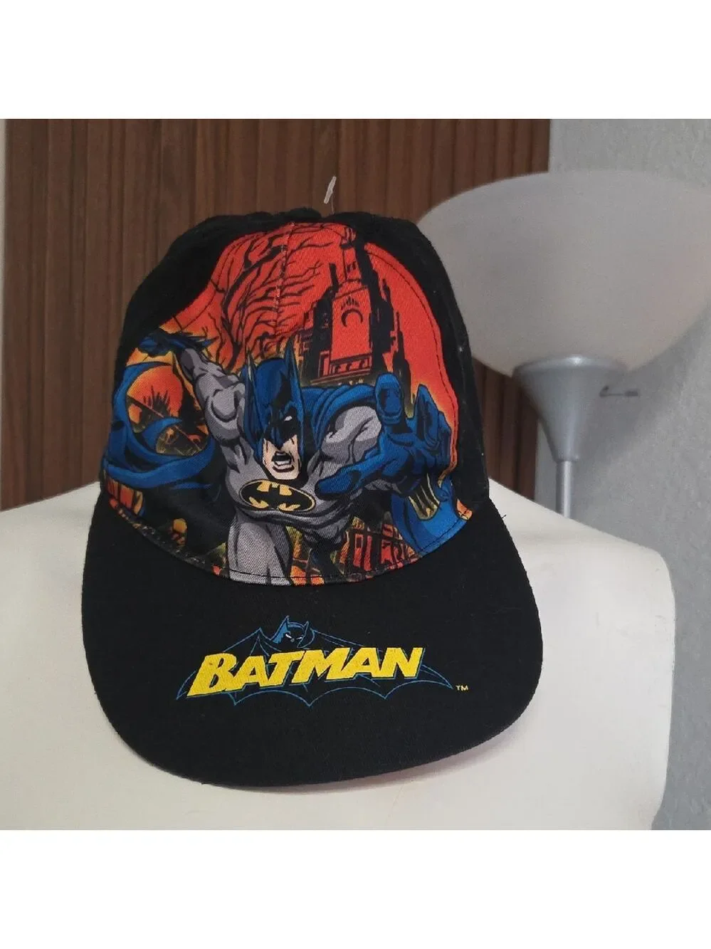 Batman Kids Hat – Black & Red – Adjustable / One Size